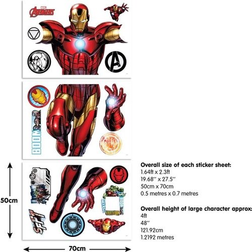 Avengers Avengers XXL Muursticker Iron Man - Walltastic