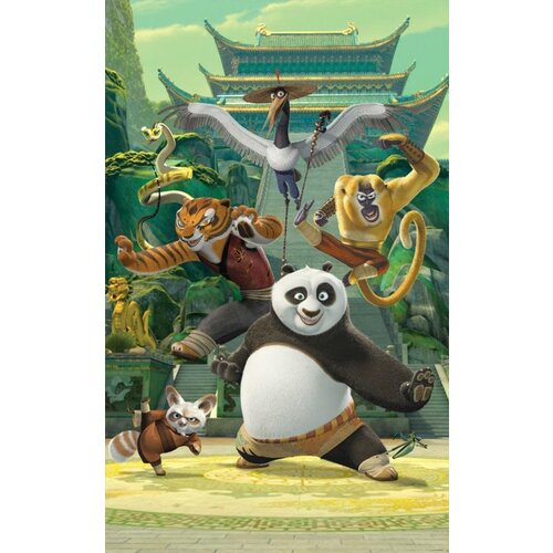 Overige Kung Fu Panda Posterbehang - Walltastic