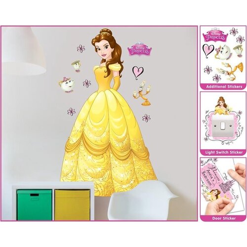Disney Princess Disney Princess Belle XXL Muursticker - Walltastic