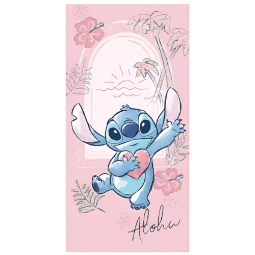 Lilo en Stitch Stitch Badlaken Heart - Sneldrogend - Disney