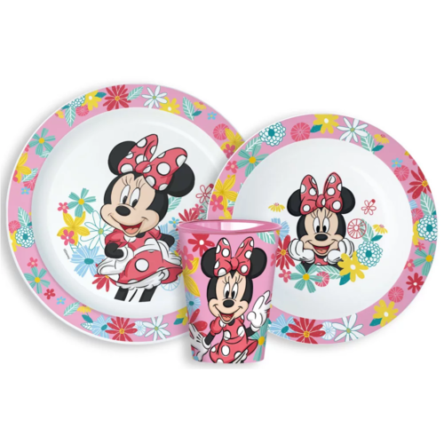 Minnie Mouse Minnie Mouse Kinderservies met Beker - Magnetron