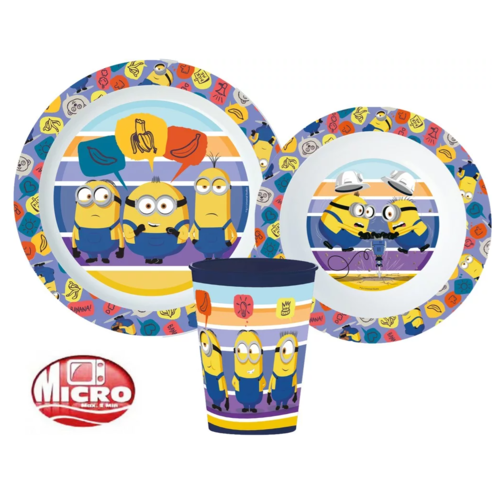 Minions Minions Kinderservies met Beker - Magnetron