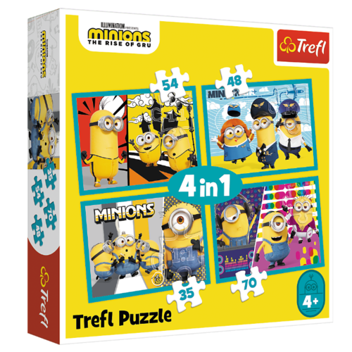 Minions Minions 4 in 1 Puzzel - 35/48/54/70 stukjes - Trefl