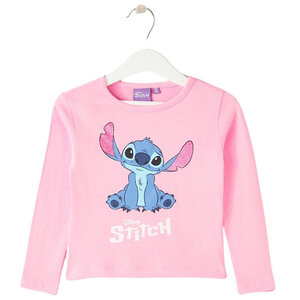 Lilo en Stitch Lilo en Stitch Longsleeve Shirt - Licht Roze Lilo en Stitch Lilo en Stitch Longsleeve Shirt - Licht Roze
