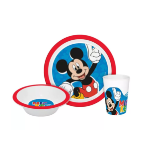 Mickey Mouse Mickey Mouse Kinderservies met Beker - Magnetron