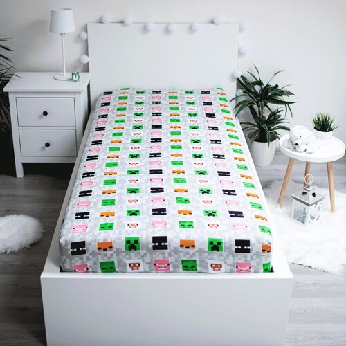 Minecraft Minecraft Hoeslaken 90x200 cm