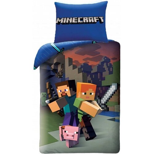 Minecraft Minecraft Dekbedovertrek 140x200 cm - Steve en Alex