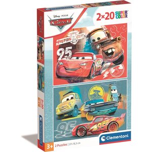 Cars Disney Cars 2 in 1 Puzzel - 2 x 20 stukjes - Clementoni