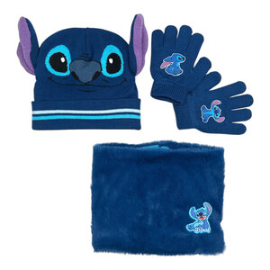Lilo en Stitch Stitch Winterset: Handschoenen, Muts, Colsjaal