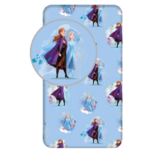 Frozen Disney Frozen Hoeslaken 90x200 cm - Blauw Frozen Disney Frozen Hoeslaken 90x200 cm - Blauw