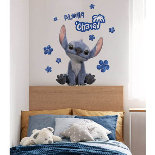 Lilo en Stitch Stitch Muursticker Ohana 50x70 cm - Disney