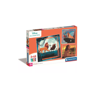 Lion King Lion King Puzzel - 3 x 48 stukjes - Clementoni