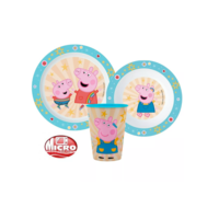 Peppa Pig Kinderservies met Beker - Magnetron