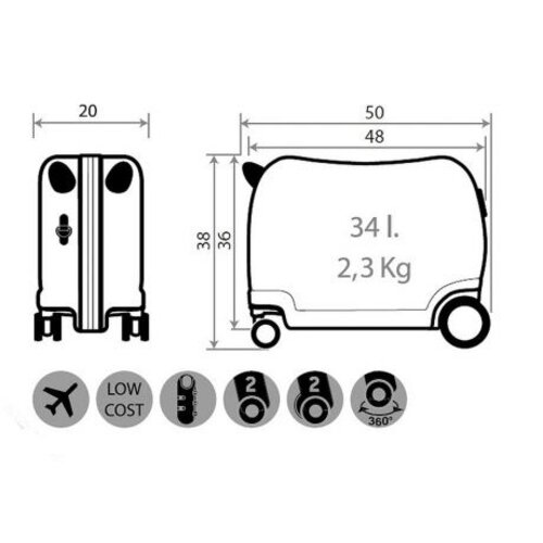 Cars Disney Cars ABS Ride-On Kinderkoffer