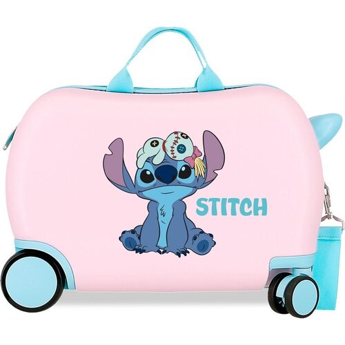 Lilo en Stitch ABS Stitch Ride-On Kinderkoffer Roze - Disney Lilo en Stitch ABS Stitch Ride-On Kinderkoffer Roze - Disney