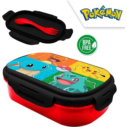 Pokemon Pokemon Broodtrommel met Bestek Pokemon Pokemon Broodtrommel met Bestek