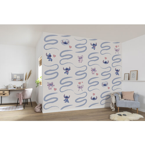 Lilo en Stitch Stitch en Angel Vlies Behang Be Kind - 300x250 cm