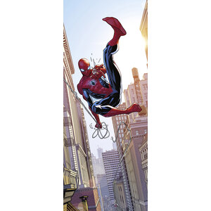 Spiderman Spiderman Vlies Behang Swinging - 100x250 cm - Marvel