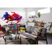 Spiderman Vlies Behang Graffiti Art - 300x150 cm - Marvel