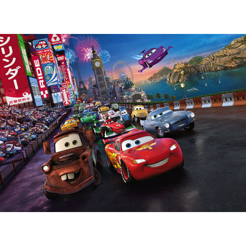 Cars Disney Cars Behang Race - 254x184 cm Cars Disney Cars Behang Race - 254x184 cm