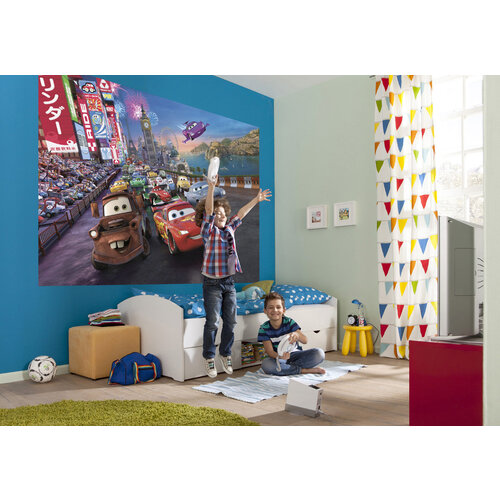 Cars Disney Cars Behang Race - 254x184 cm