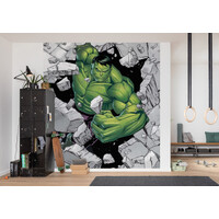 The Avengers Vlies Behang Hulk - 250x280 cm - Marvel