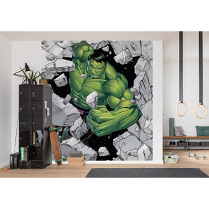 Avengers The Avengers Vlies Behang Hulk - 250x280 cm - Marvel