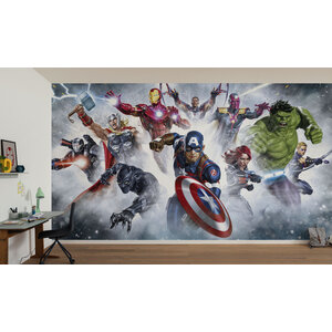 Avengers The Avengers Vlies Behang Strike - 450x250 cm - Marvel