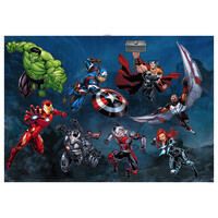Avengers Muurstickers 100x70 cm Action - Marvel