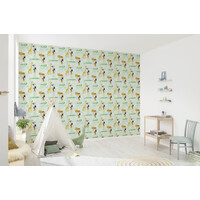 Mickey Mouse Vlies Behangrol Zoo - 1005x53 cm - Disney