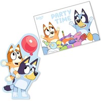 8 Bluey Uitnodigingen met Envelop