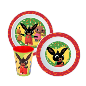 Bing Konijn Bing Konijn Kinderservies met Beker - Magnetron