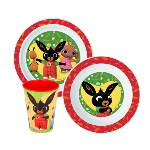 Bing Konijn Bing Konijn Kinderservies met Beker - Magnetron Bing Konijn Bing Konijn Kinderservies met Beker - Magnetron