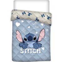 Stitch Bedsprei Gewatteerd - 140x200 - Blauw