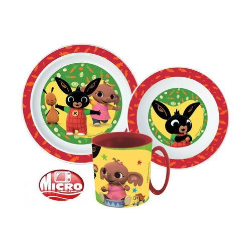 Bing Konijn Bing Konijn Kinderservies met Mok - Magnetron Bing Konijn Bing Konijn Kinderservies met Mok - Magnetron