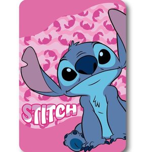 Lilo en Stitch Stitch Fleece Deken - Roze - Disney Lilo en Stitch Stitch Fleece Deken - Roze - Disney