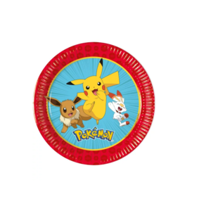Pokemon 8 Pokemon Gebaksbordjes 20 cm - Pikachu (FSC)