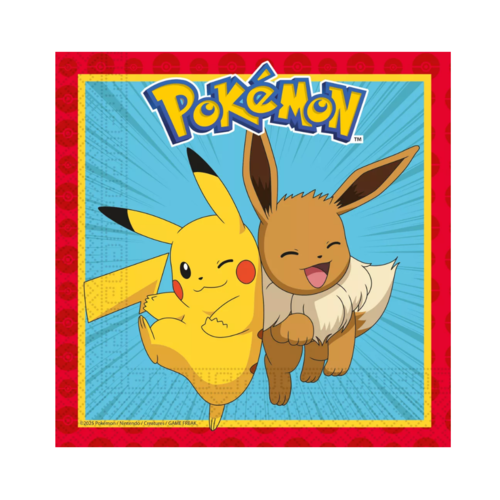 Pokemon 20 Pokemon Servetten - Pikachu (FSC)
