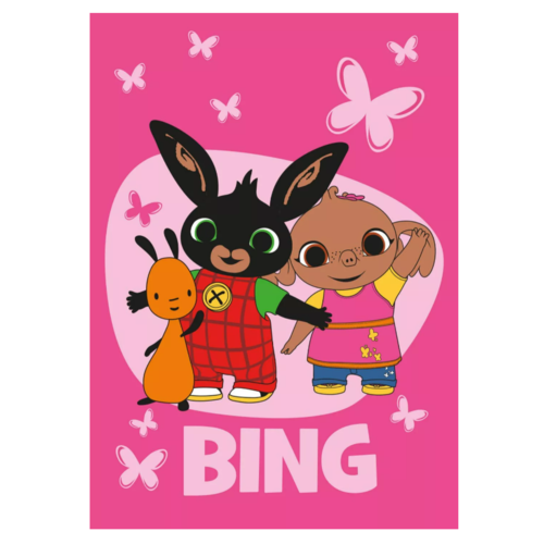 Bing Konijn Bing Konijn Fleece Deken - Roze