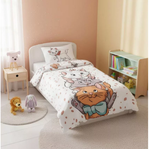 Marie Cat Aristocats Baby Dekbedovertrek 100 x 135 cm - Disney Marie Cat Aristocats Baby Dekbedovertrek 100 x 135 cm - Disney