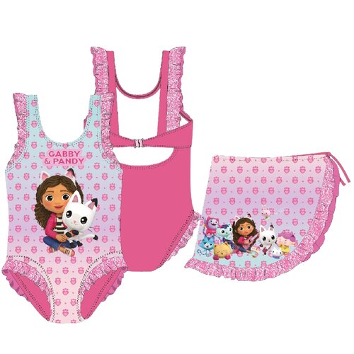 Gabby's Poppenhuis Gabby's Poppenhuis Badpak / Zwempak met Sarong