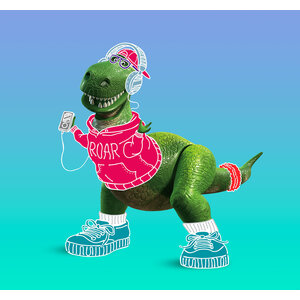 Toy Story Toy Story Vlies Behang - 300x280 cm - Roar