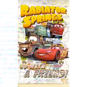 Cars Disney Cars Vlies Poster Behang - 120x200 cm