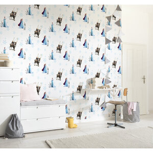 Frozen Disney Frozen Vlies Behangrol - 1005x53 cm - Circles