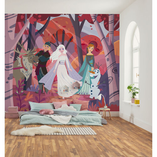 Frozen Disney Frozen Vlies Behang - 300x250 cm - Forest Friendship