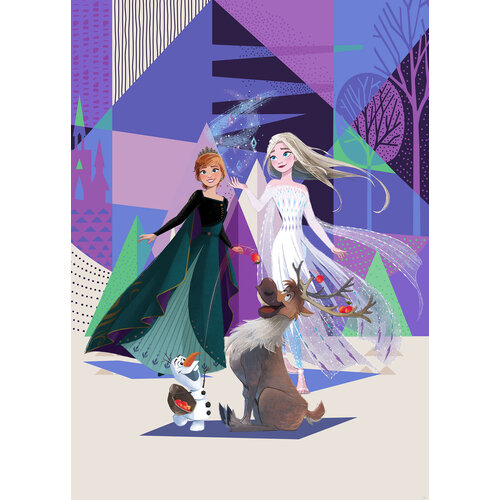 Frozen Disney Frozen Vlies Behang - 200x280 cm - Arendelle Abstract