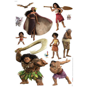 Vaiana Vaiana Muurstickers 50x70 cm - Family - Disney Vaiana Vaiana Muurstickers 50x70 cm - Family - Disney