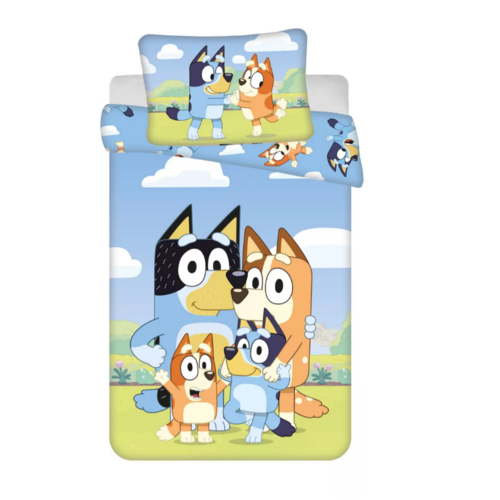 Bluey Bluey Cars Baby / Peuter Dekbedovertrek 100 x 135 cm