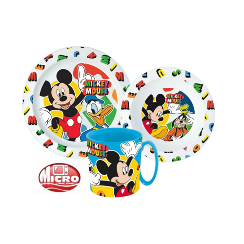 Mickey Mouse Mickey Mouse Kinderservies met Mok - Magnetron - Disney