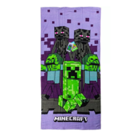 Minecraft Badlaken - Creeper - Katoen - Purple